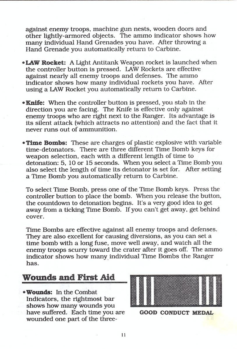 Airborne Ranger manual page 11