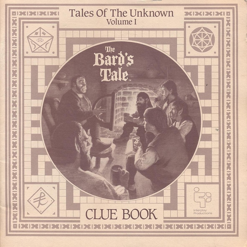 c64sets com : The Bard #39 s Tale clue book front cover
