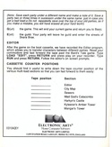 The Bard's Tale Getting Started Guide page 4
