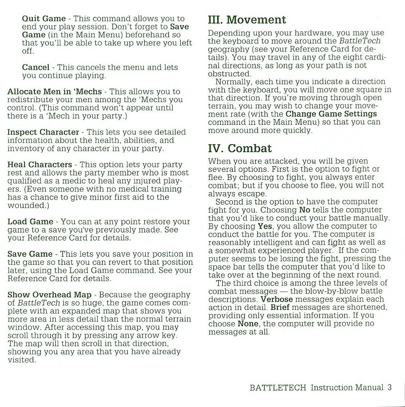 Battletech manual page 3