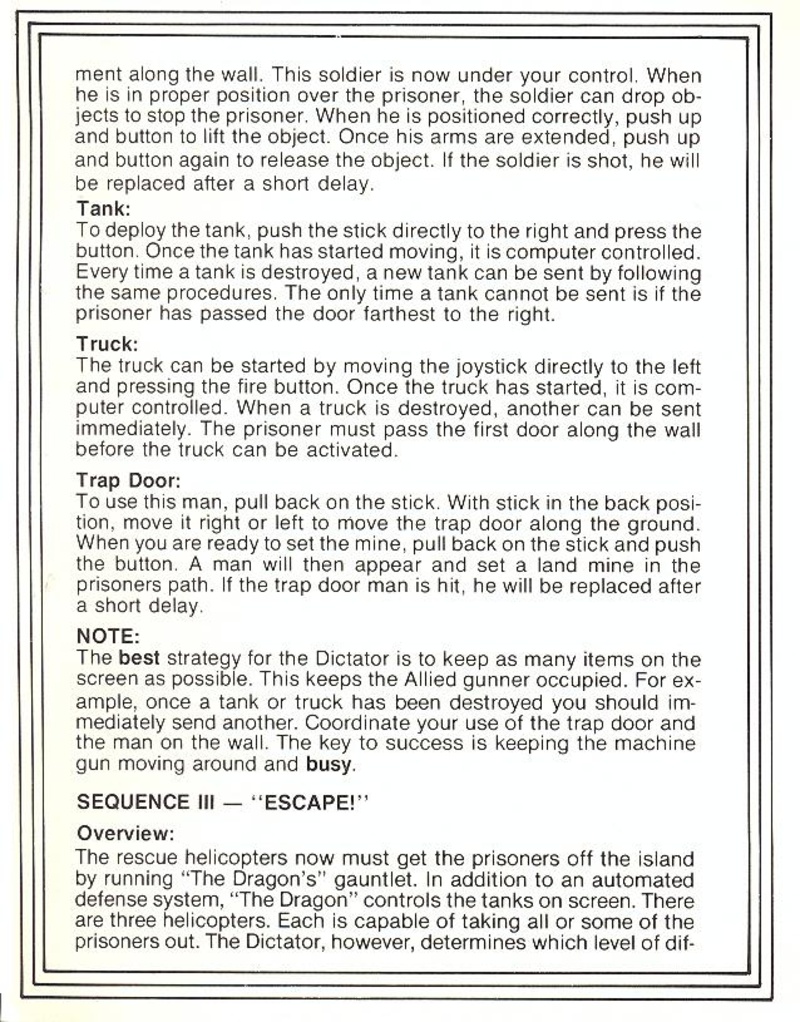 Beach-Head II manual page 7