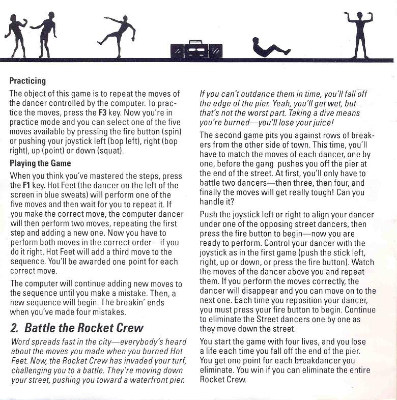 BREAKDANCE Manual Page 2 