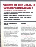 Where in the U.S.A. is Carmen San Diego? operating instructions back part 1
