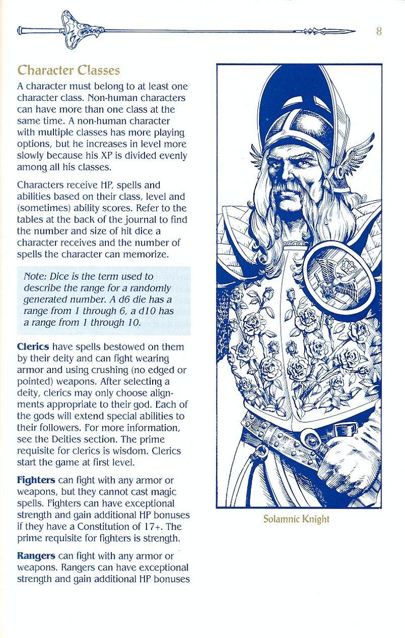 Champions of Krynn Adventurers Journal page 8