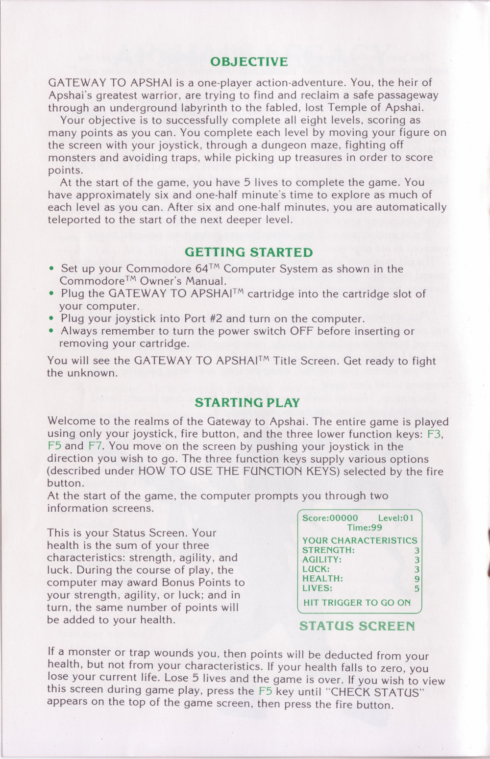 Gateway to Apshai manual page 4
