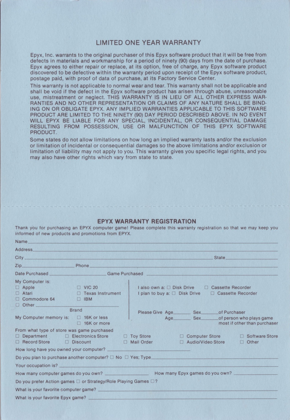 Gateway to Apshai registration page 2