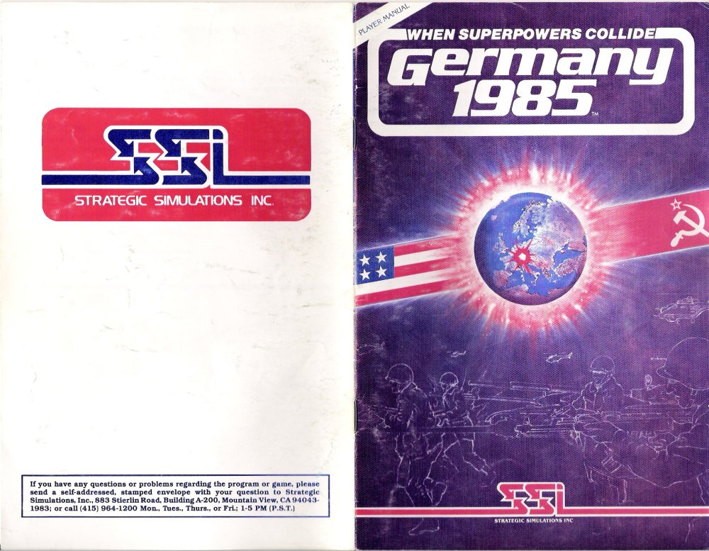 Germany 1985 Manual Cover 