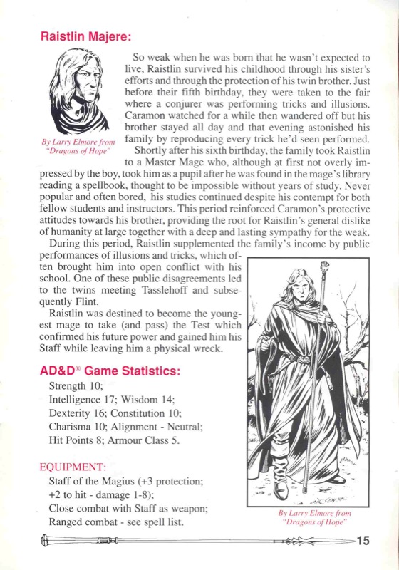 Heroes of the Lance Manual Page 15 