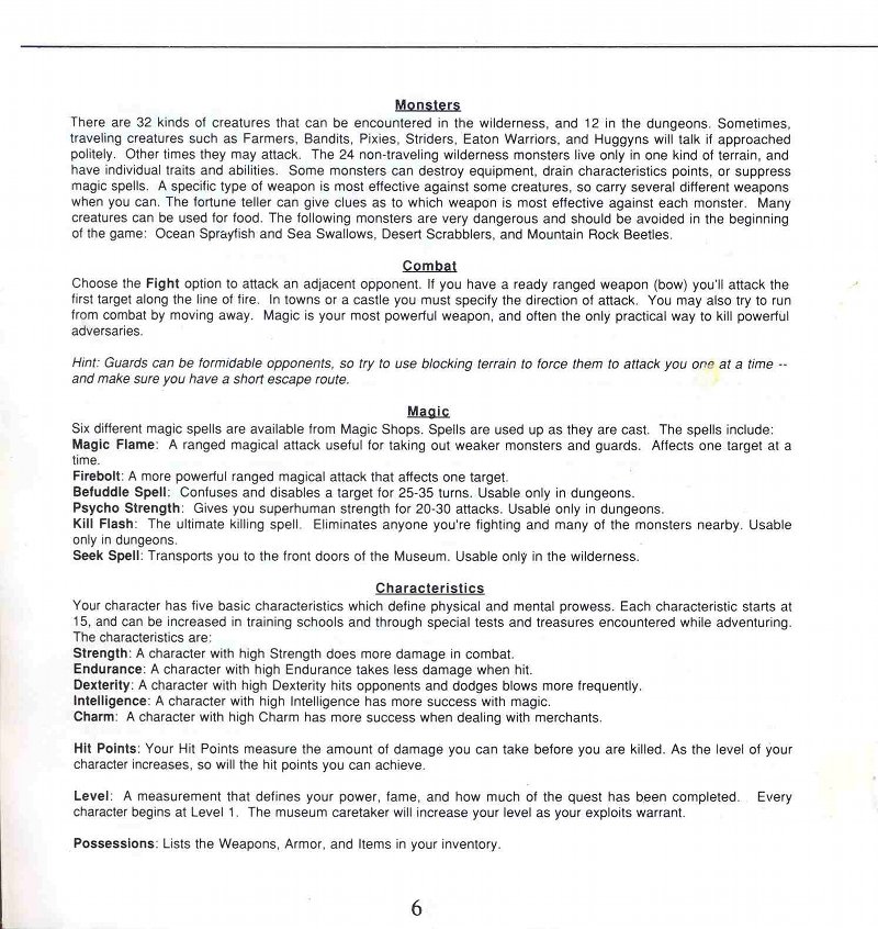 Legacy of the Ancients Manual Page 6 