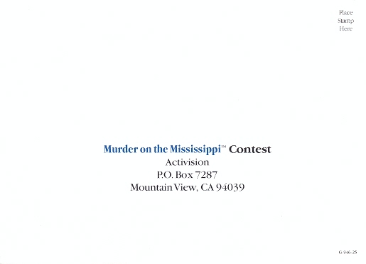Murder on the Mississippi Postcard 4