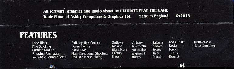 Outlaws inlay side page 1