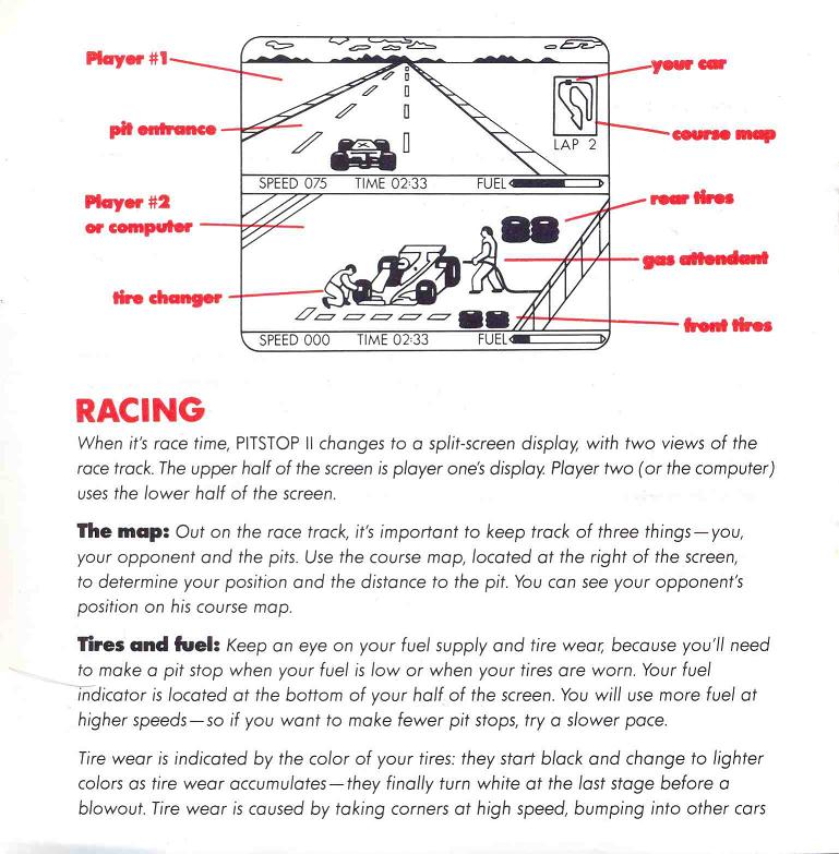 PITSTOP II Manual Page 3 