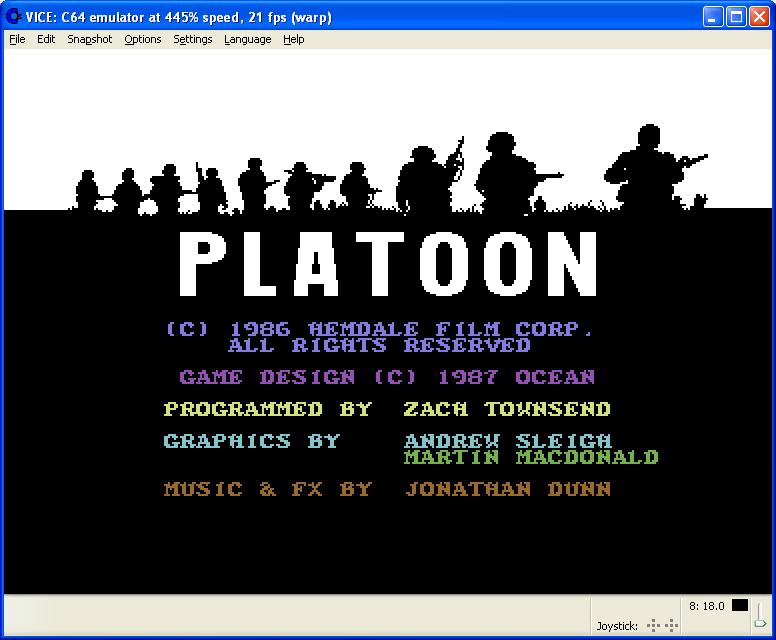 Platoon screen shot 2