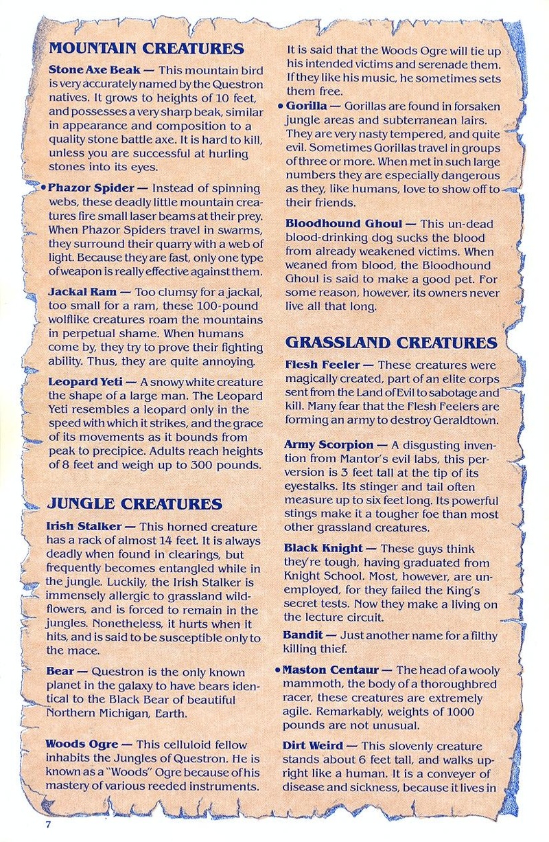 Questron manual page 7
