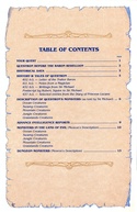 Questron manual table of contents