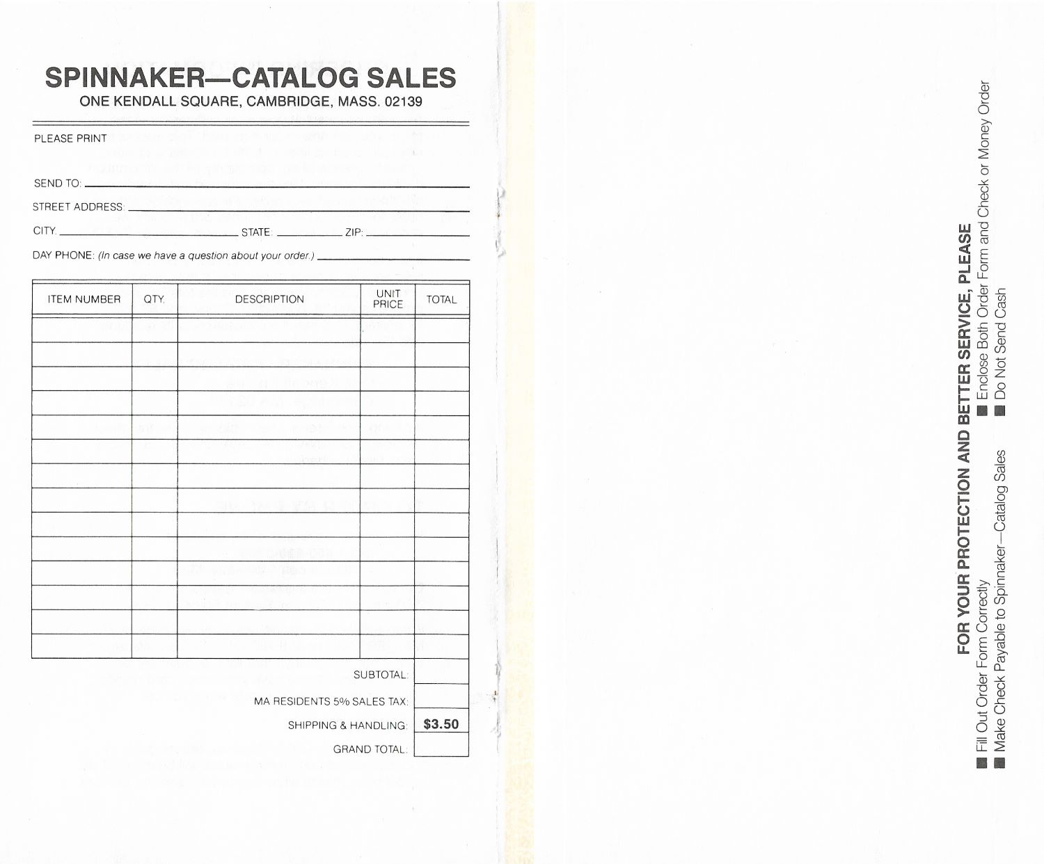 Sargon III order form page 2