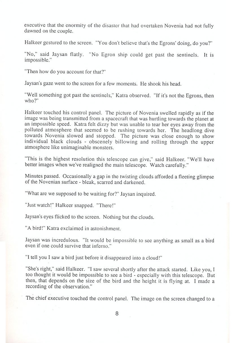 Starglider novella page 8