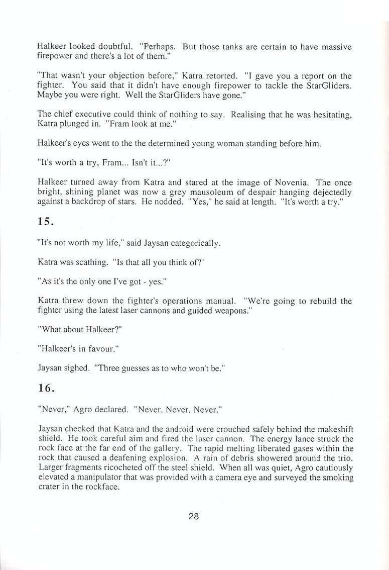 Starglider novella page 28