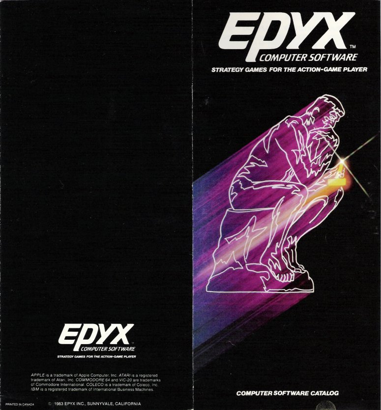 Epyx Brochure 1983 Page 1 