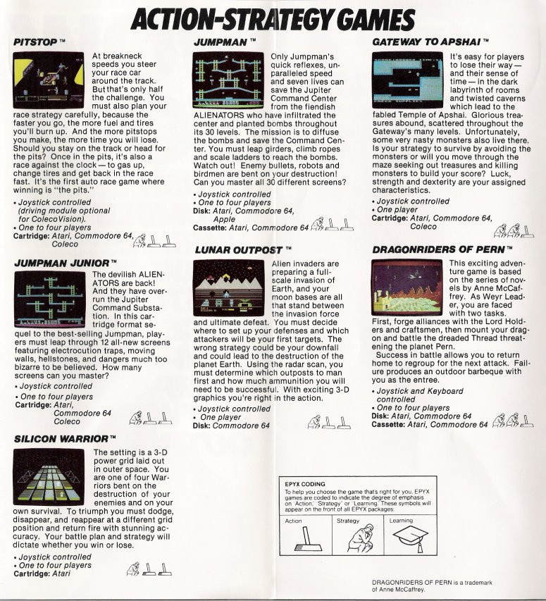 Epyx Brochure 1983 Page 4 