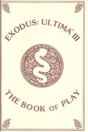 Ultima III: Exodus manual front cover