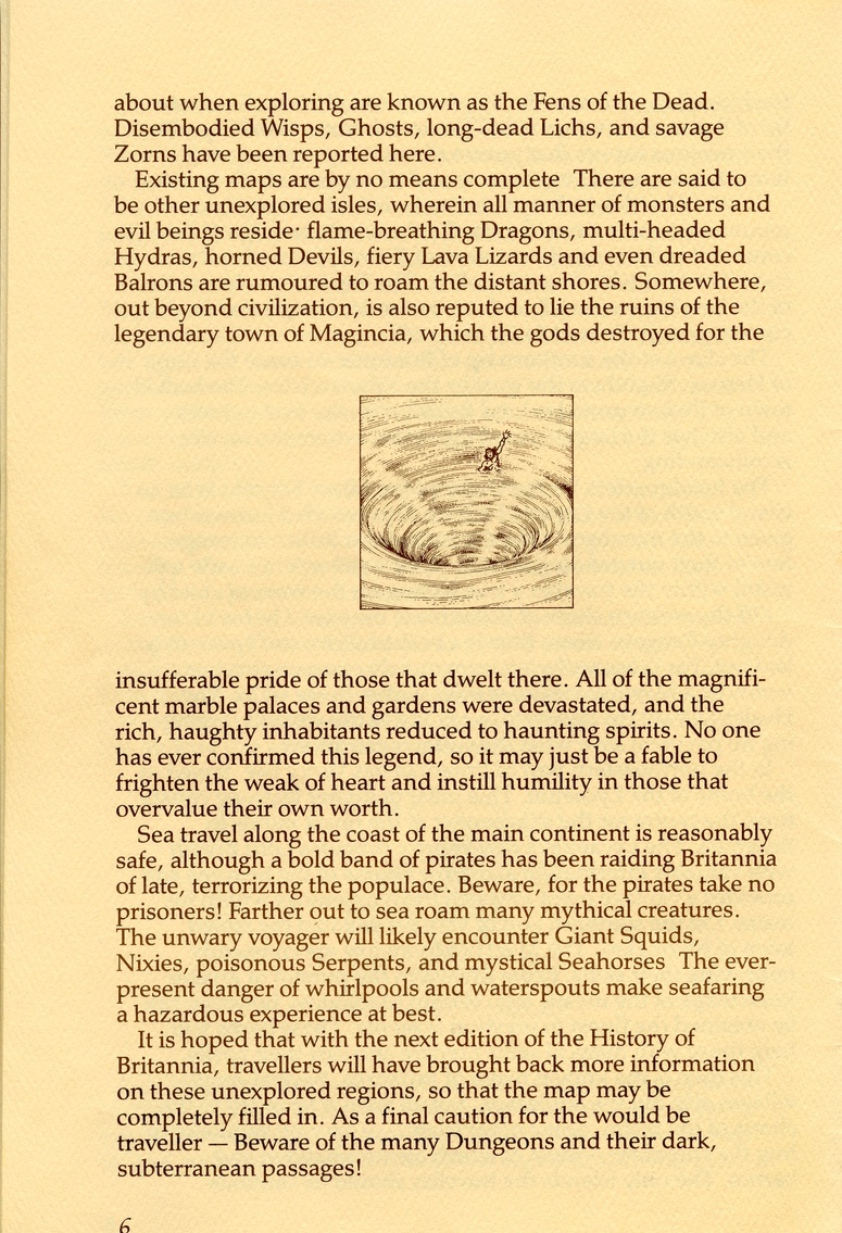 Ultima IV: Quest of the Avatar History of Britannia page 6