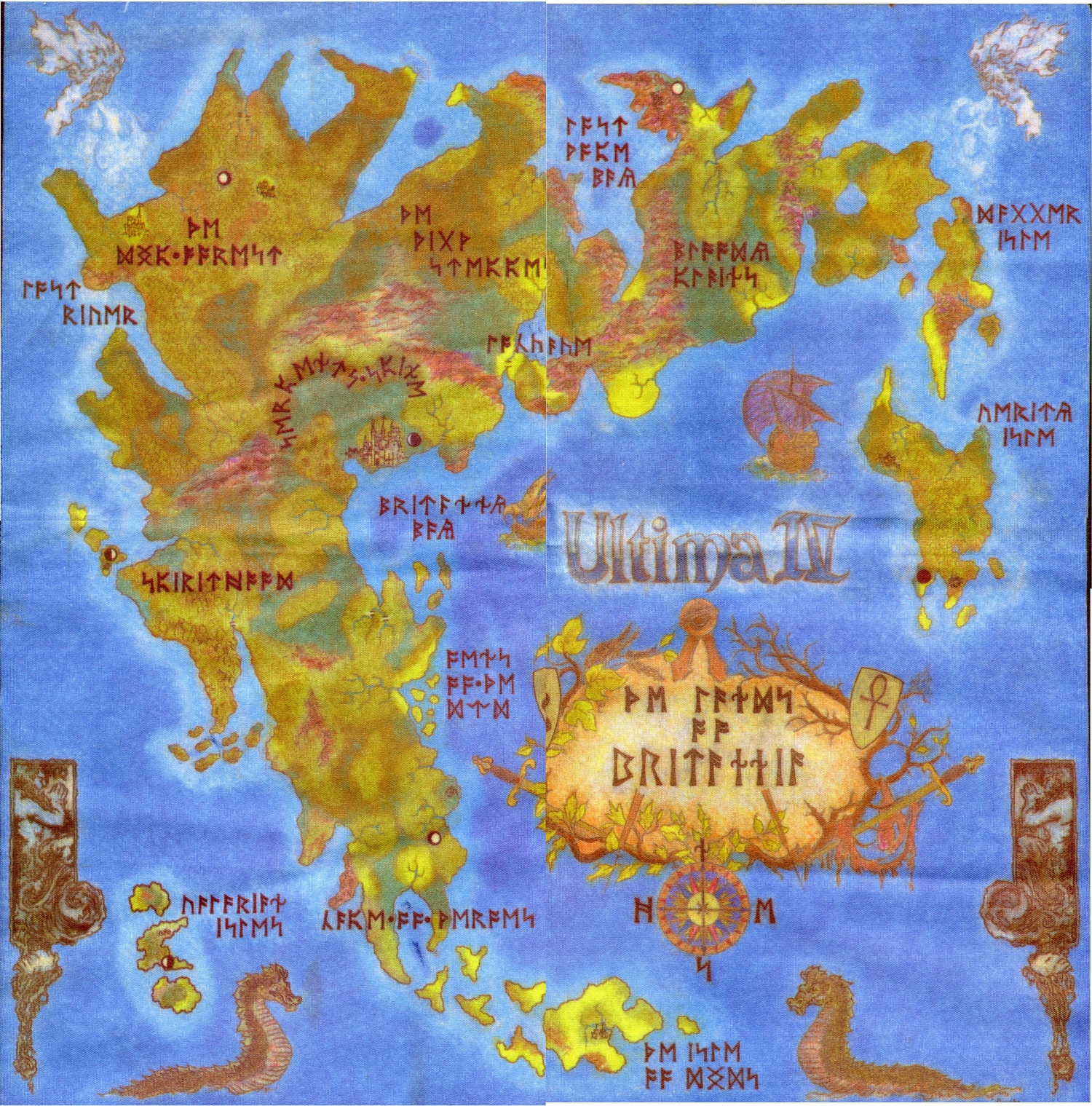 Ultima IV: Quest of the Avatar map