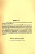 Ultima V: Warriors of Destiny The Book of Lore warranty