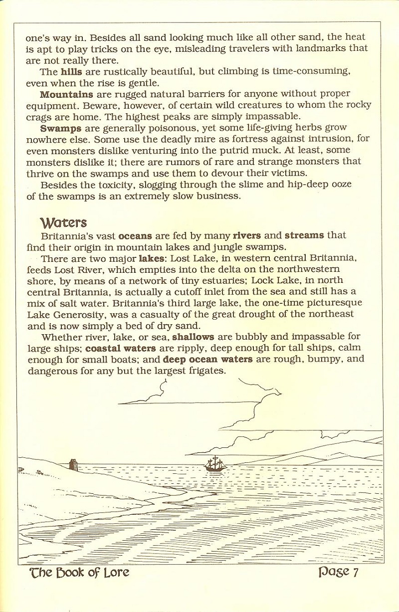 Ultima V: Warriors of Destiny The Book of Lore page 7