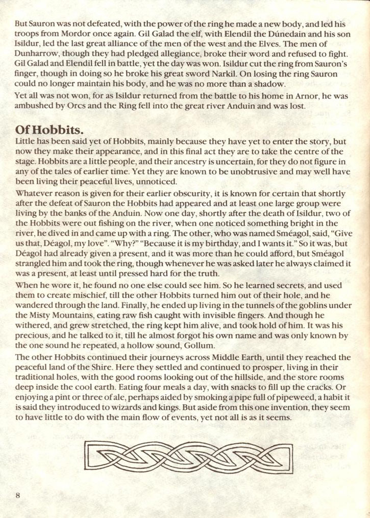 War in Middle Earth manual page 8