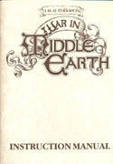 War in Middle Earth manual front cover