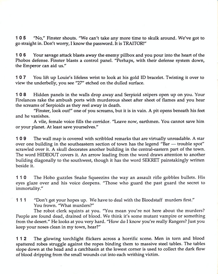 Wasteland Paragraphs page 19