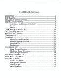 Wasteland manual page ii
