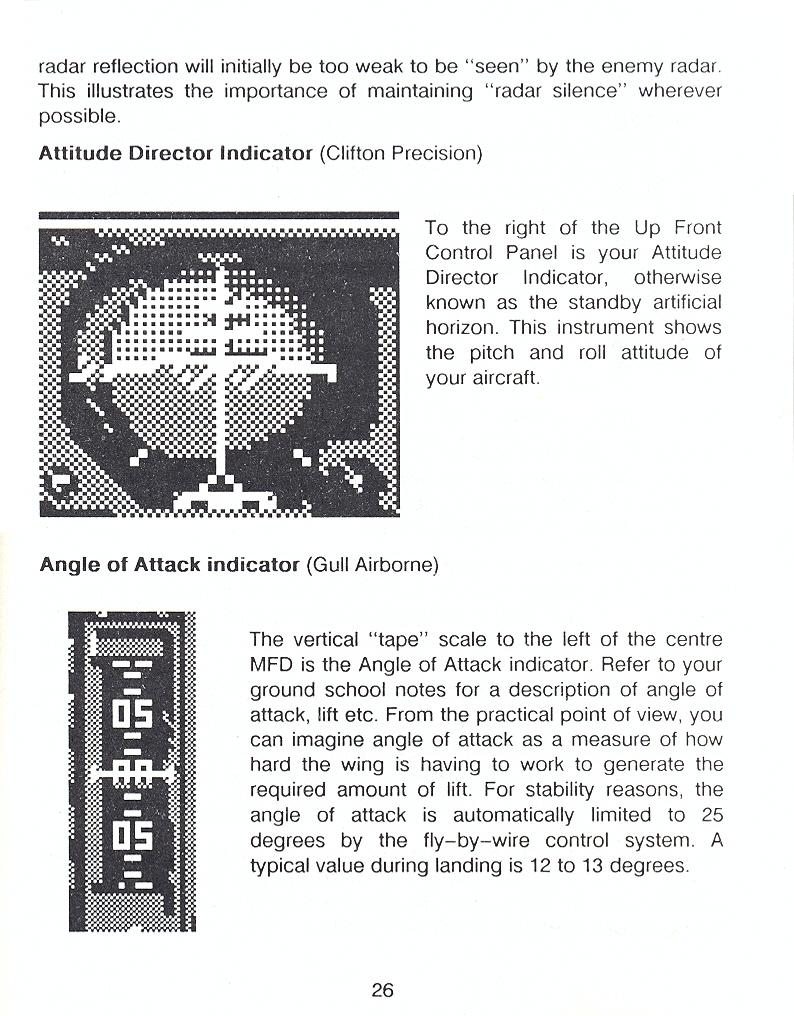 F-16 Combat Pilot flight manual page 26