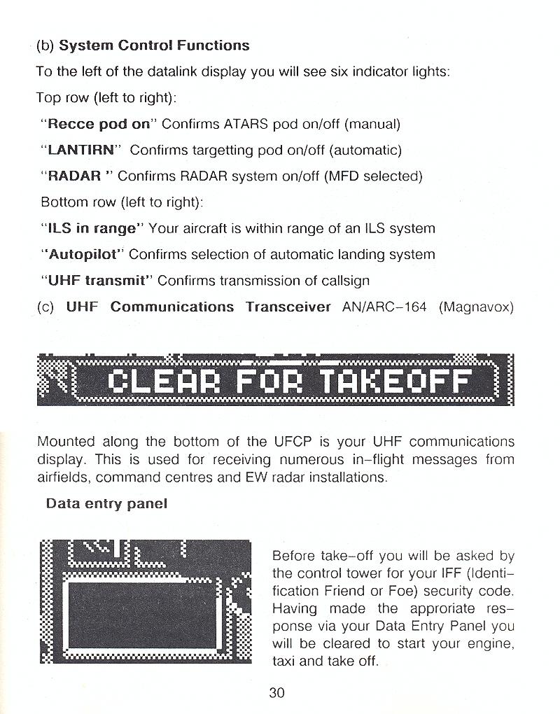 F-16 Combat Pilot flight manual page 30