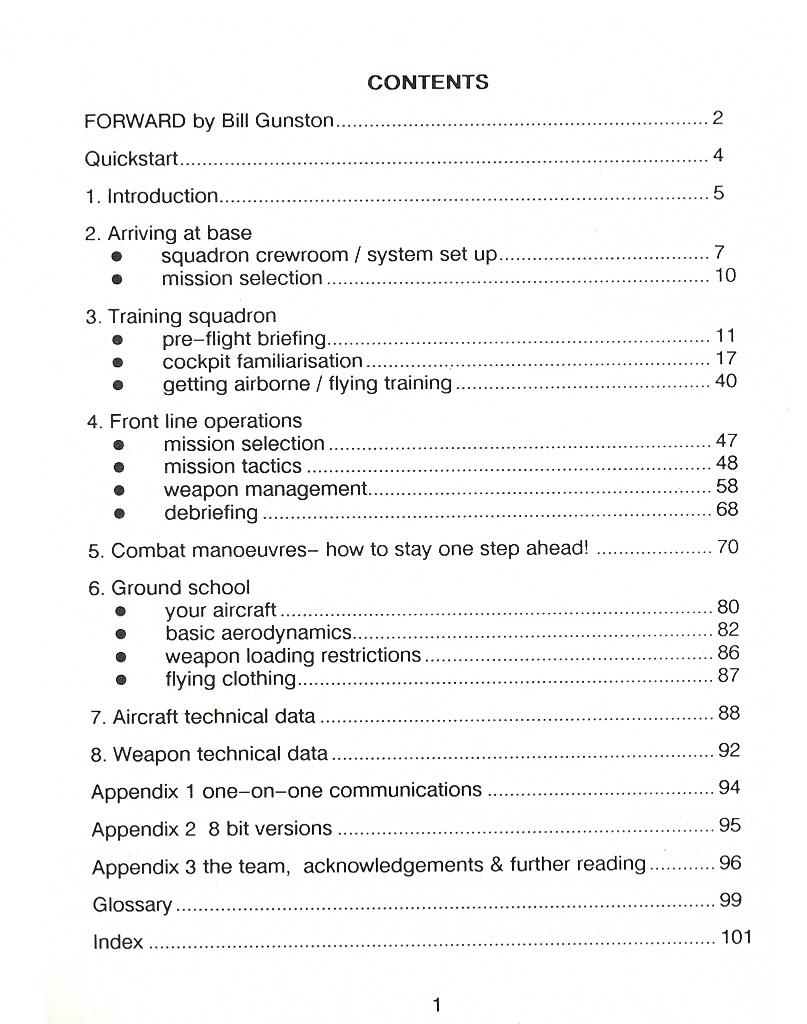 F-16 Combat Pilot flight manual page 1
