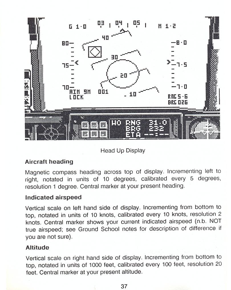 F-16 Combat Pilot flight manual page 37