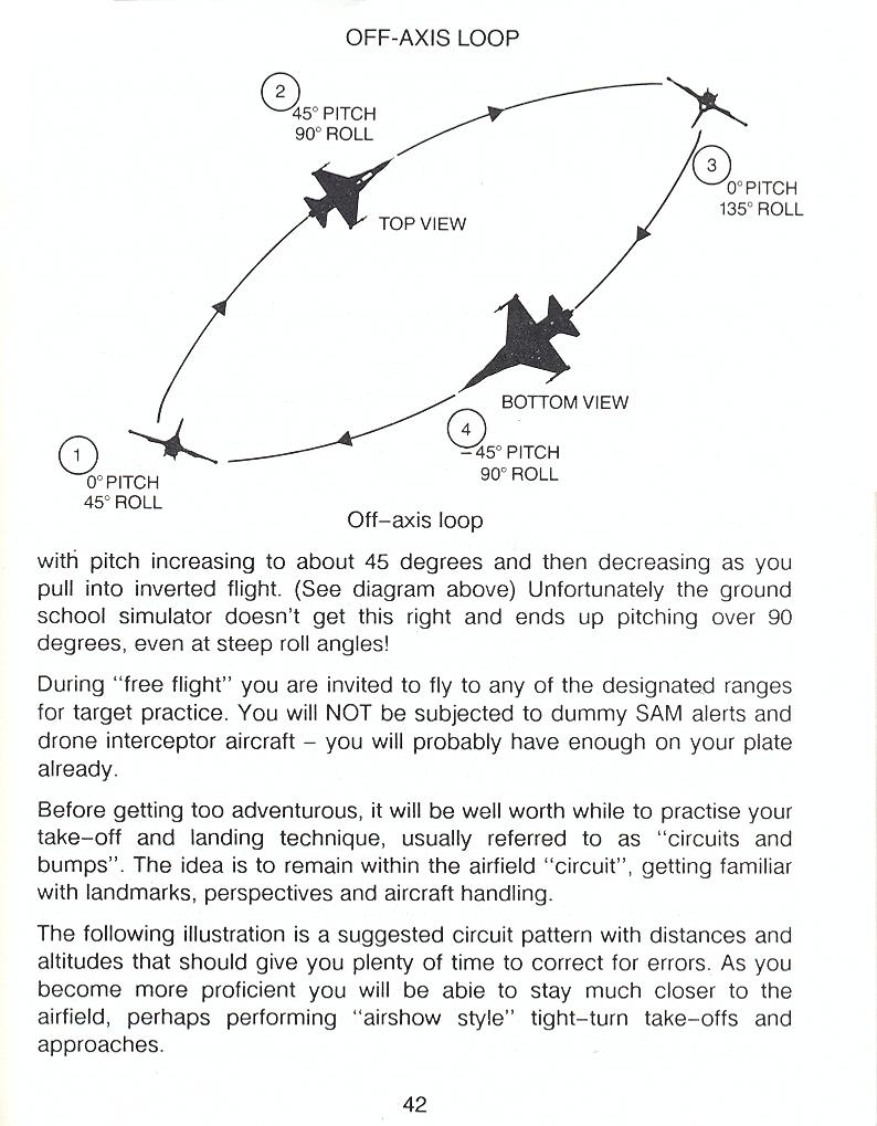 F-16 Combat Pilot flight manual page 42