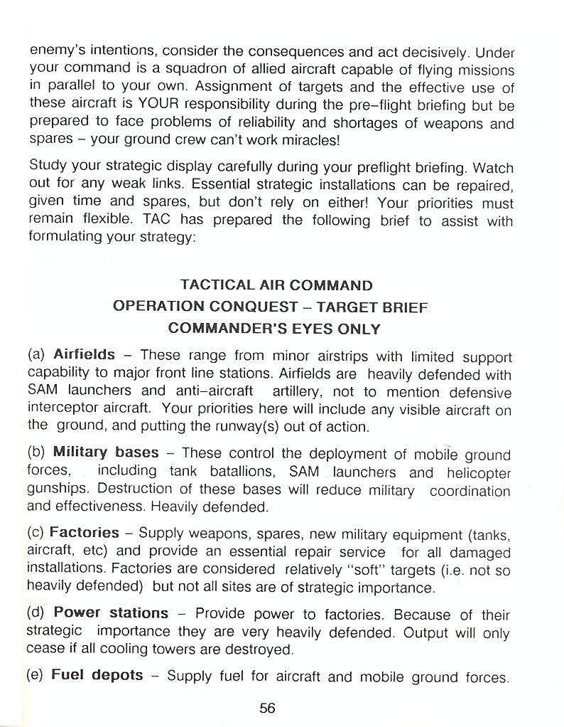 F-16 Combat Pilot flight manual page 56