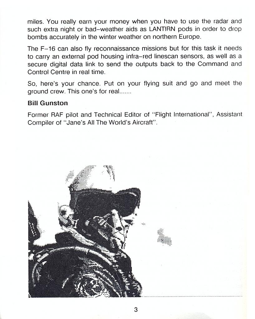 F-16 Combat Pilot flight manual page 3