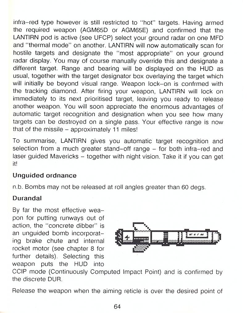 F-16 Combat Pilot flight manual page 64