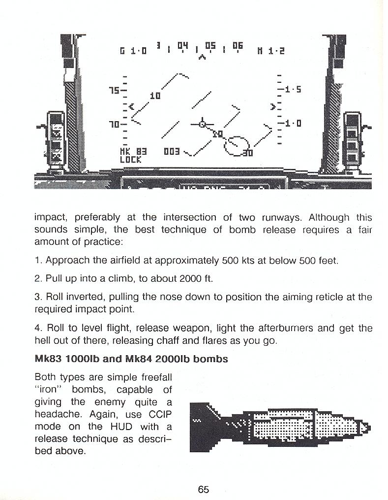 F-16 Combat Pilot flight manual page 65