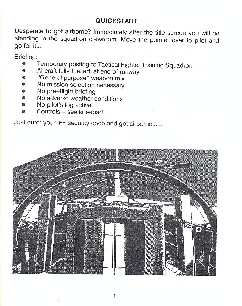 F-16 Combat Pilot flight manual page 4