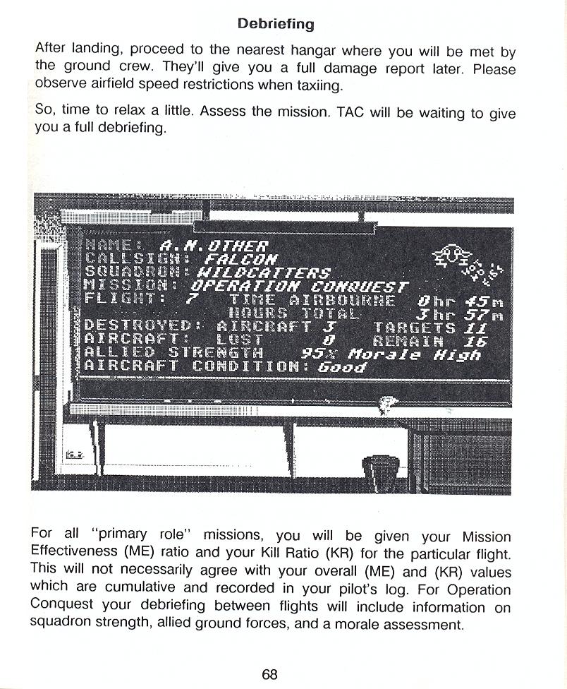 F-16 Combat Pilot flight manual page 68