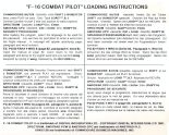 F-16 Combat Pilot loading instructions (second version)