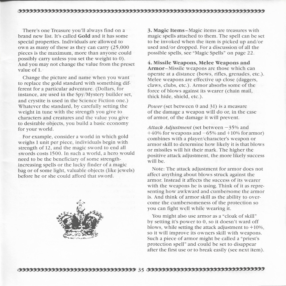 Adventure Construction Set manual page 35