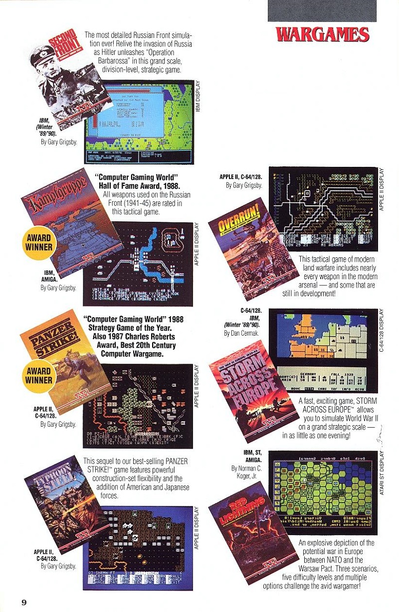 DragonStrike 1989-1990 catalog page 9