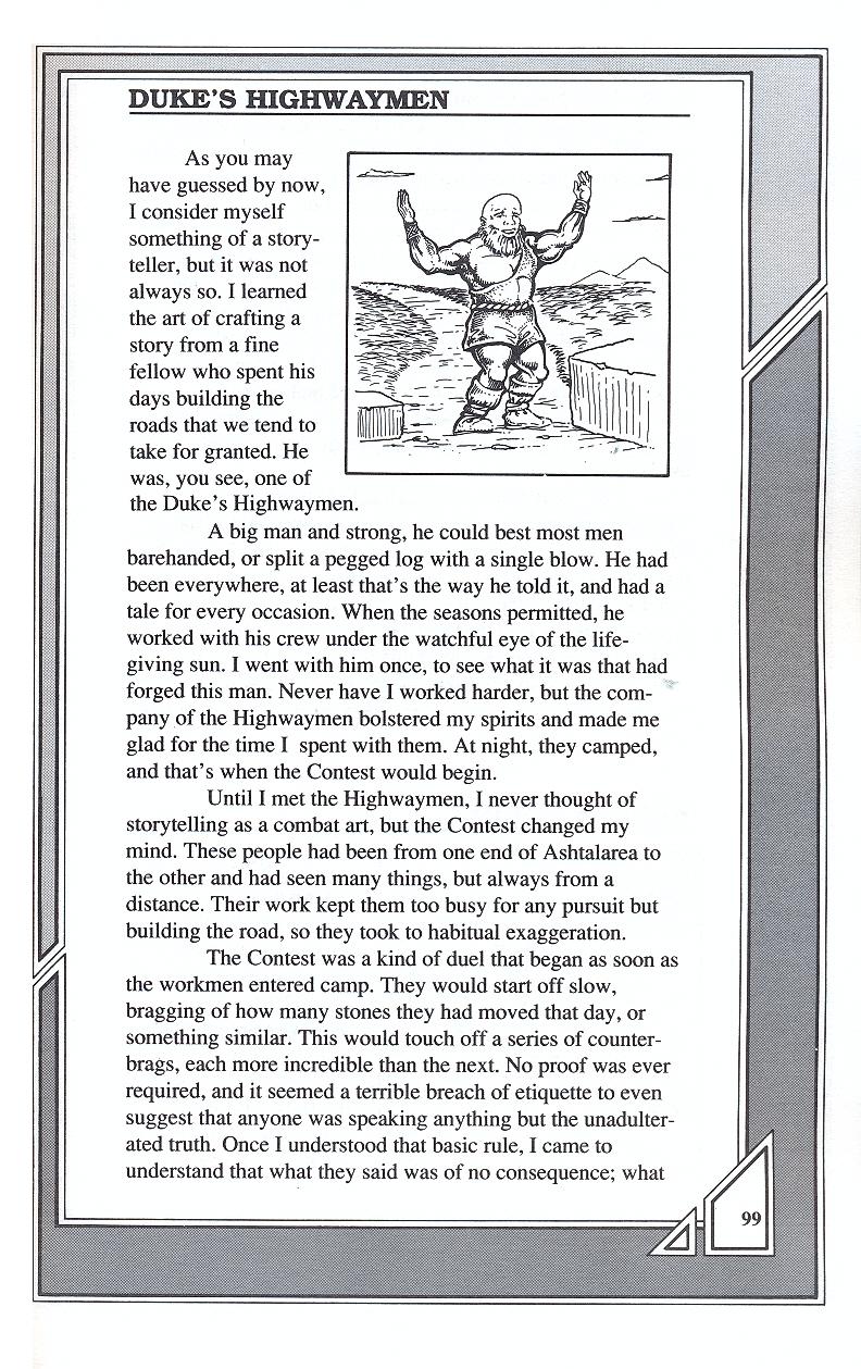 Knights of Legend players handbook page 99