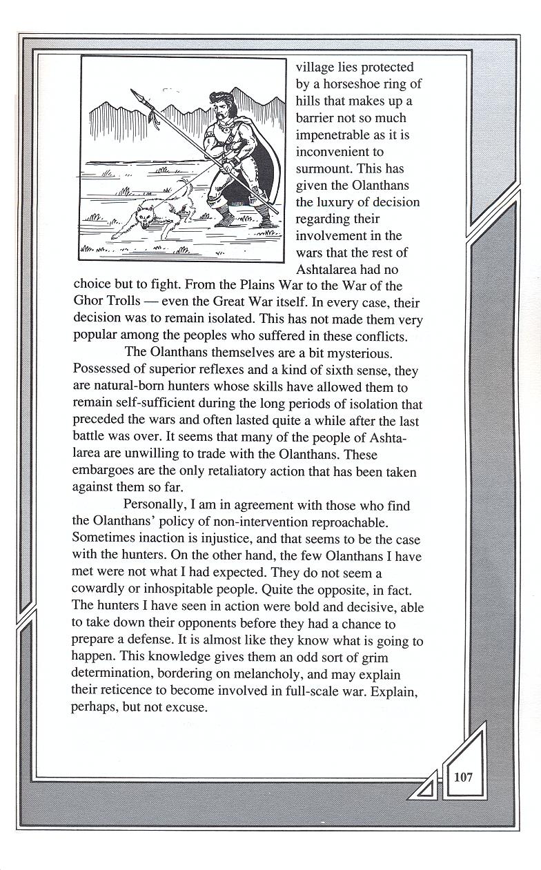 Knights of Legend players handbook page 107