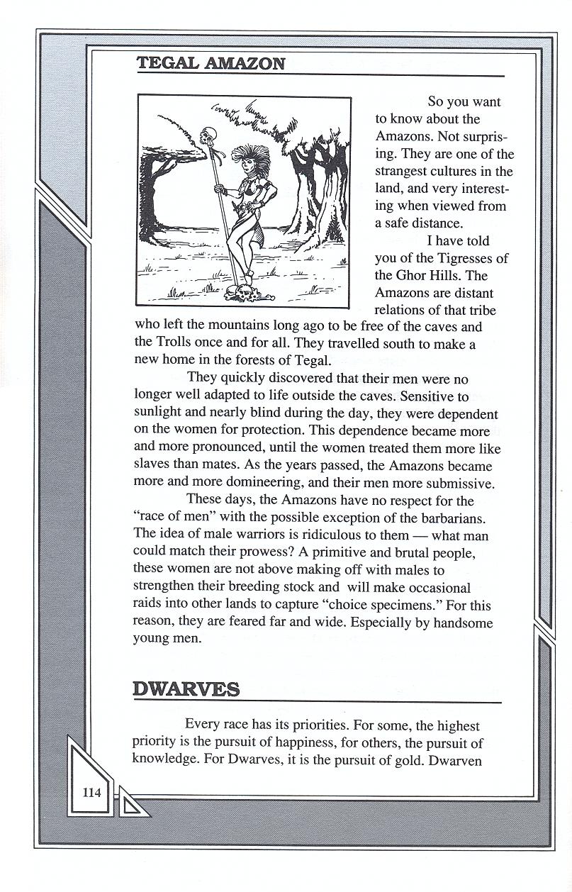 Knights of Legend players handbook page 114